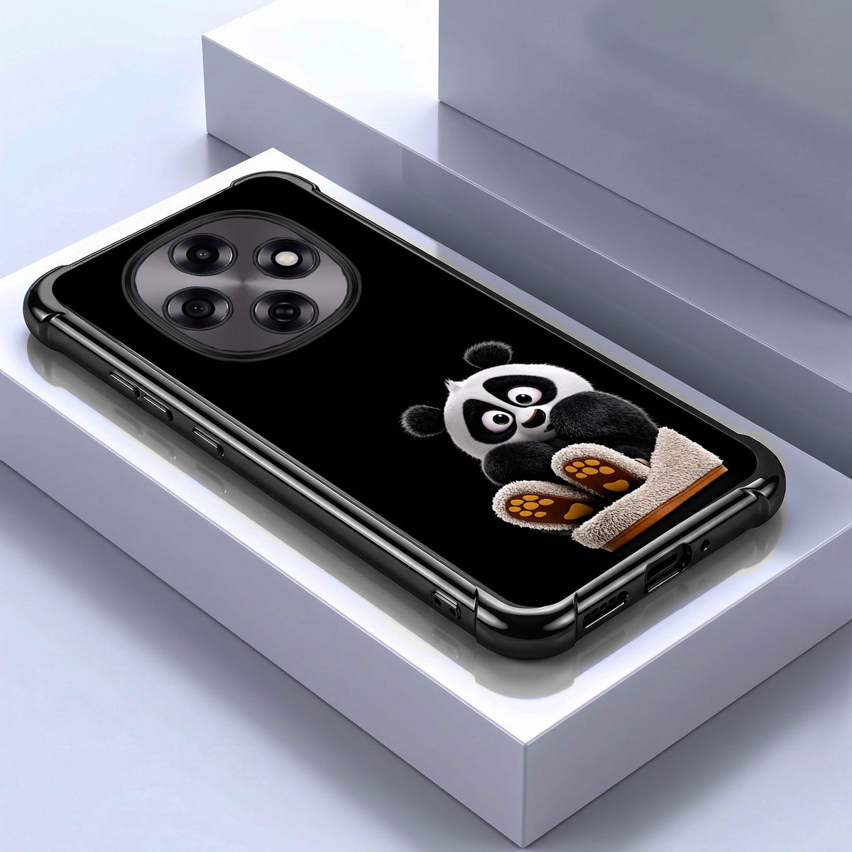 Oppo F31 Pro 5G Cute Panda Black Airbags Printed Back Case