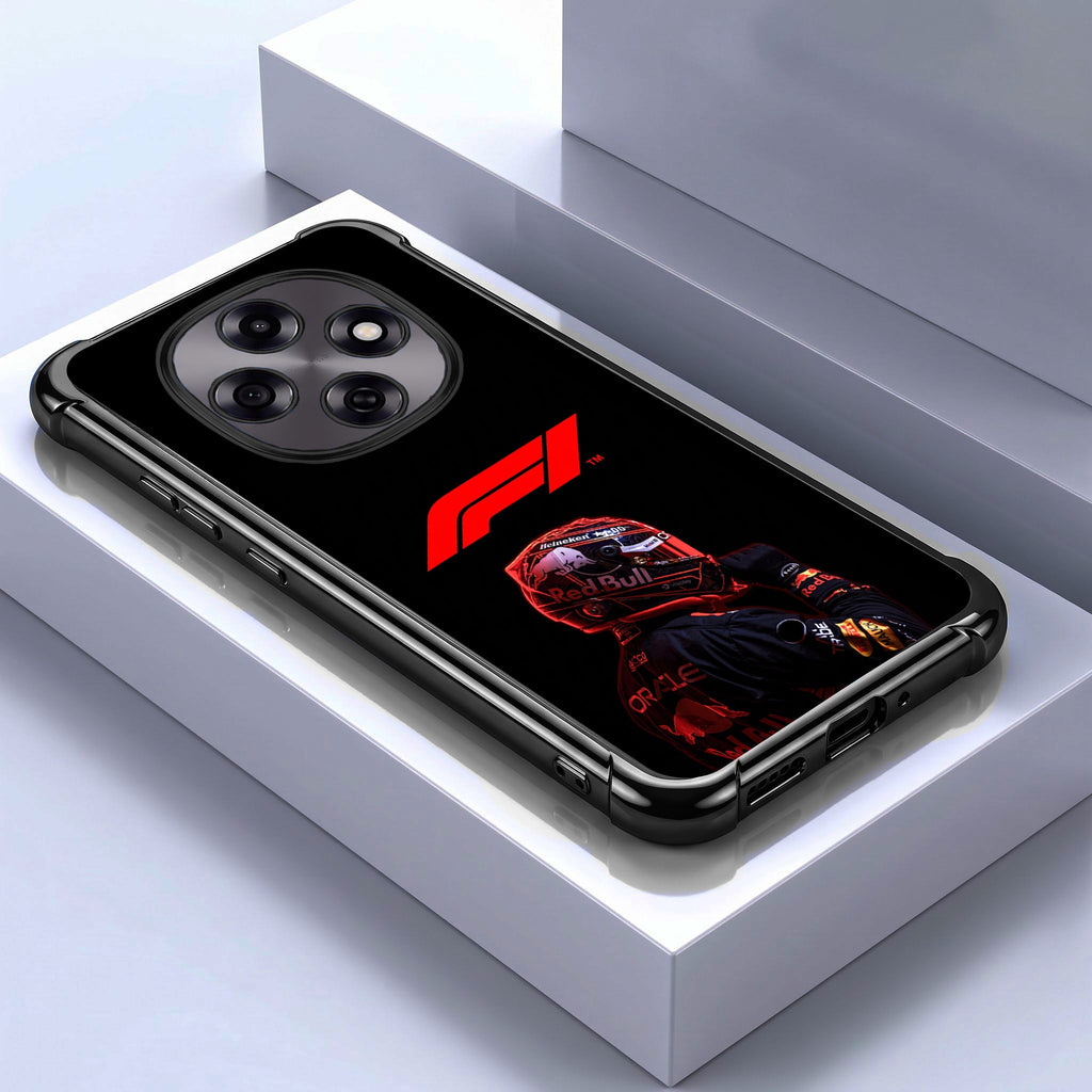 Oppo F31 Pro 5G F1 Rider Black Airbags Printed Back Case