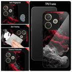Oppo A5 Pro 5G Premium Acrylic Shockproof Glass Back Case (Infernal Drift)