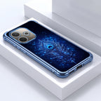 Oppo A5 Pro 5G Premium Peacock Feather Blue Airbags Printed Back Case