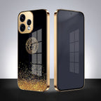 Oppo Reno 15 5G Medusa Head Gold Electroplated Glass Phone Back Case