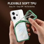 Oppo Reno 14 Pro 5G Anti-Yellow Electroplating Transparent Airbags Case