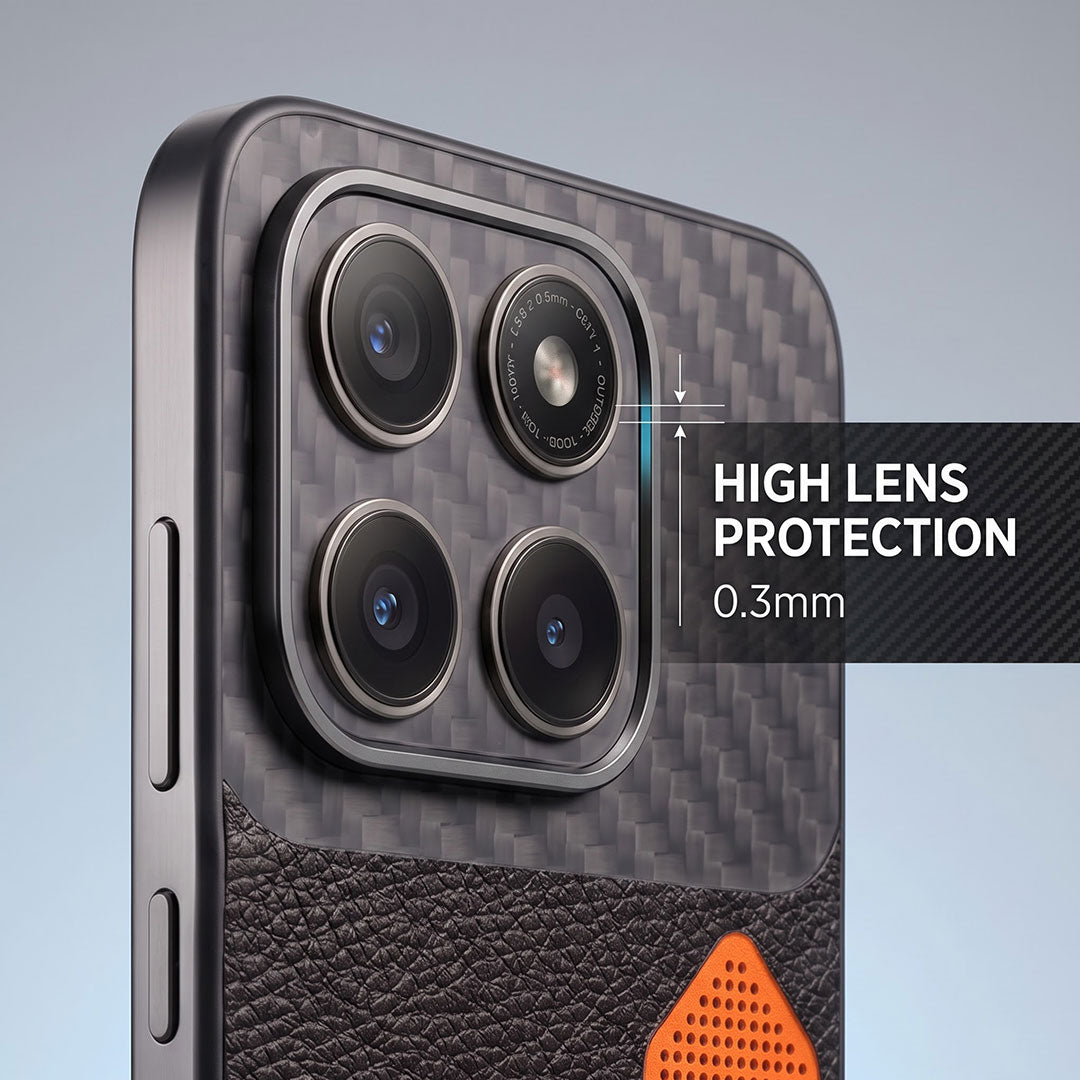 Motorola Edge 60 Pro 5G Carbon Fiber Heat Dissipation Leather Hybrid Phone Case