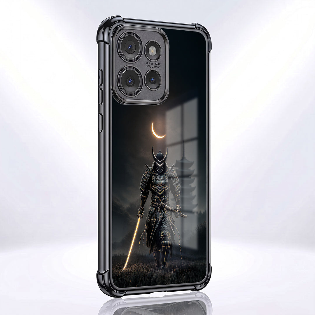 Motorola Edge 50 Neo 5G Samurai Warrior Black Airbags Printed Back Case