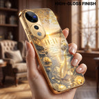 Vivo V40 Pro 5G 11:11 Manifestation Gold Electroplated Glass Phone Back Case