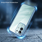 Vivo T4X 5G Anti-Yellow Electroplating Transparent Airbags Case