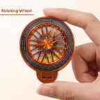 Vivo V70 FE 5G Stress Buster Wheel Rotating Airbag Cosmic Orange Case