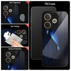 Oppo A5 Pro 5G Premium Acrylic Shockproof Glass Back Case (Blue Gradient)