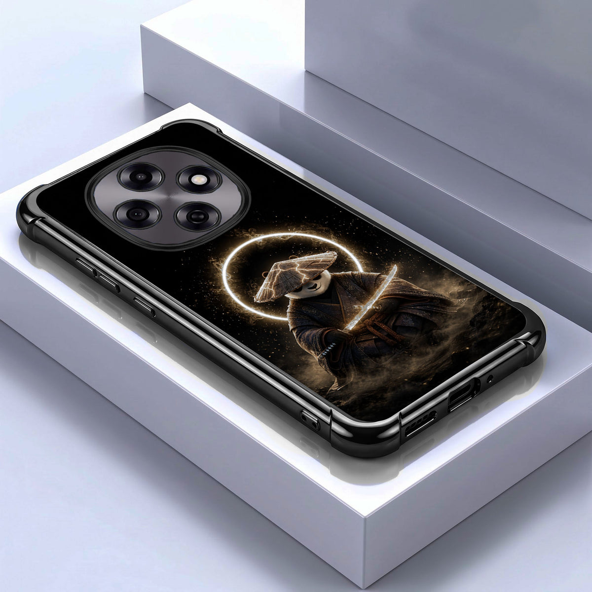 Oppo F31 Pro 5G Warrior Panda Black Airbags Printed Back Case