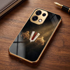 Oppo Reno 16C 5G Royal Heritage Edition Gold Electroplated Glass Phone Back Case