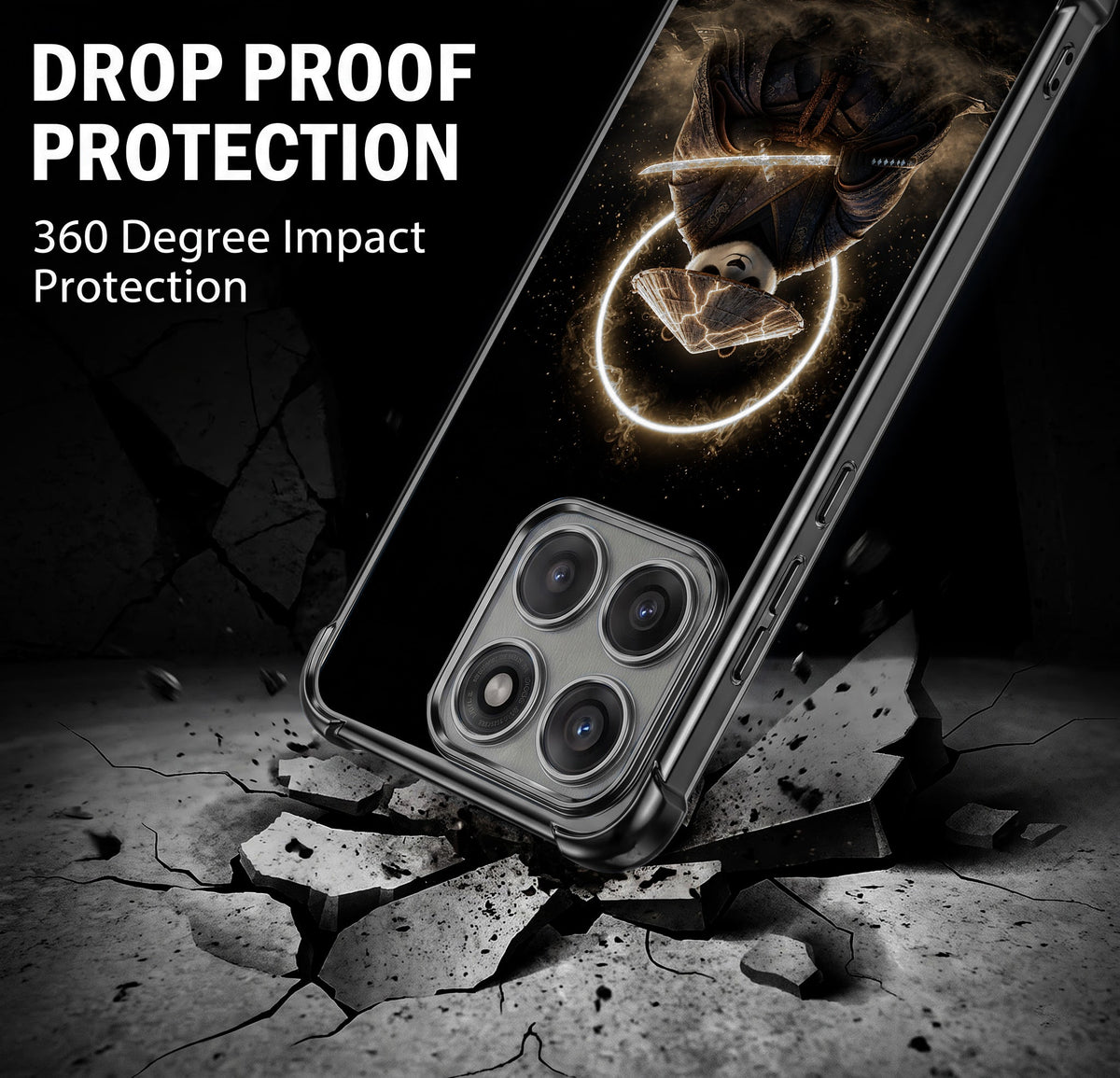 Motorola Edge 70 5G Warrior Panda Black Airbags Printed Back Case
