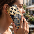 Oppo F27 Pro+ 5G Royal Emblem Gold Electroplated Glass Phone Back Case