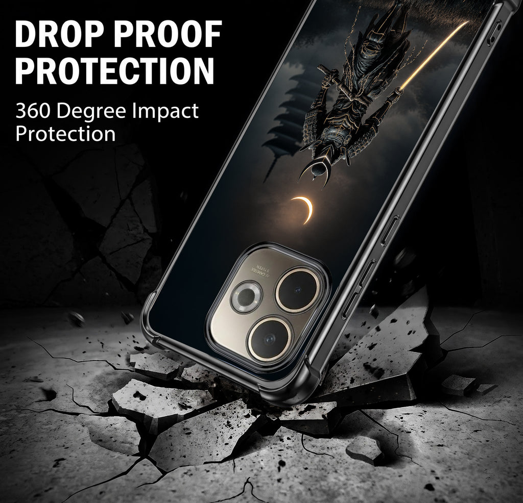 Oppo A5 Pro 5G Samurai Warrior Black Airbags Printed Back Case