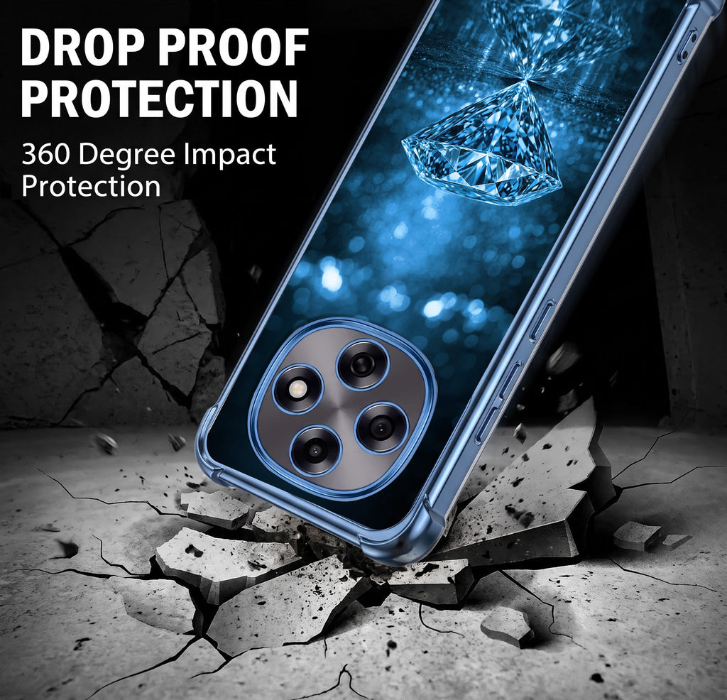 Oppo F31 Pro 5G Blue Diamond Airbags Printed Back Case