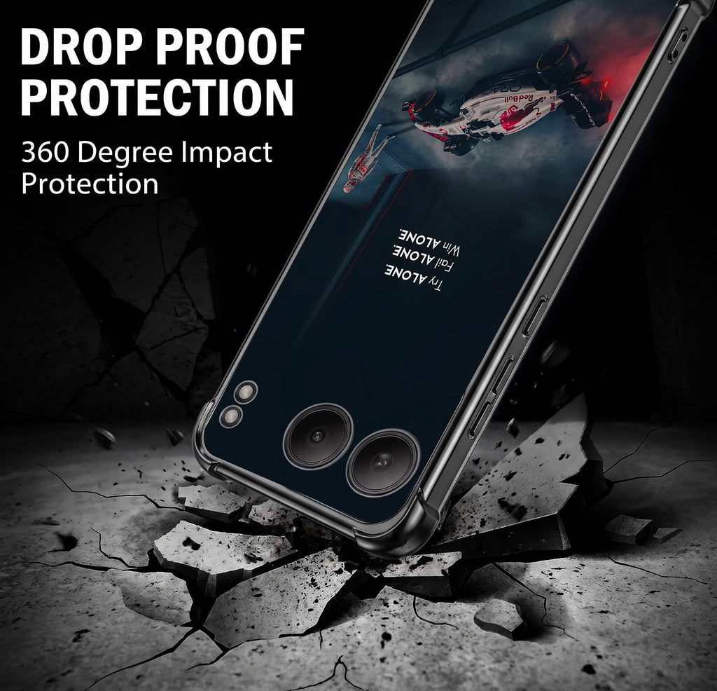 One Plus Nord 4 5G F1 Alone Black Airbags Printed Back Case