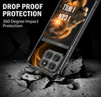 Motorola Edge 60 Pro 5G Rise of the King Dual-Tone Transparent Black Airbags Case