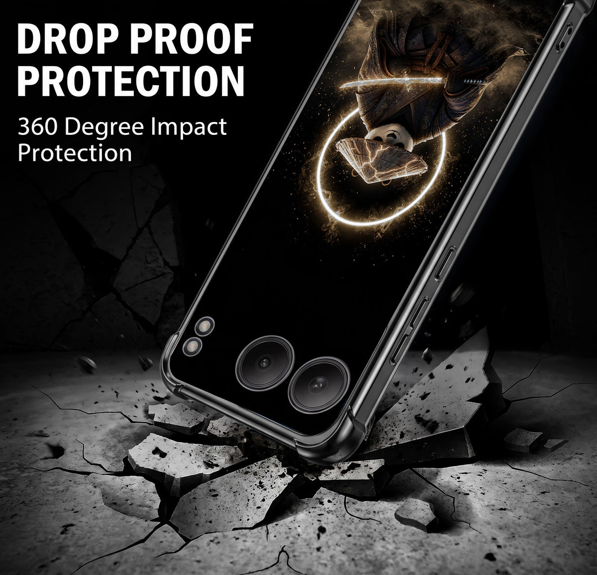 One Plus Nord 4 5G Warrior Panda Black Airbags Printed Back Case