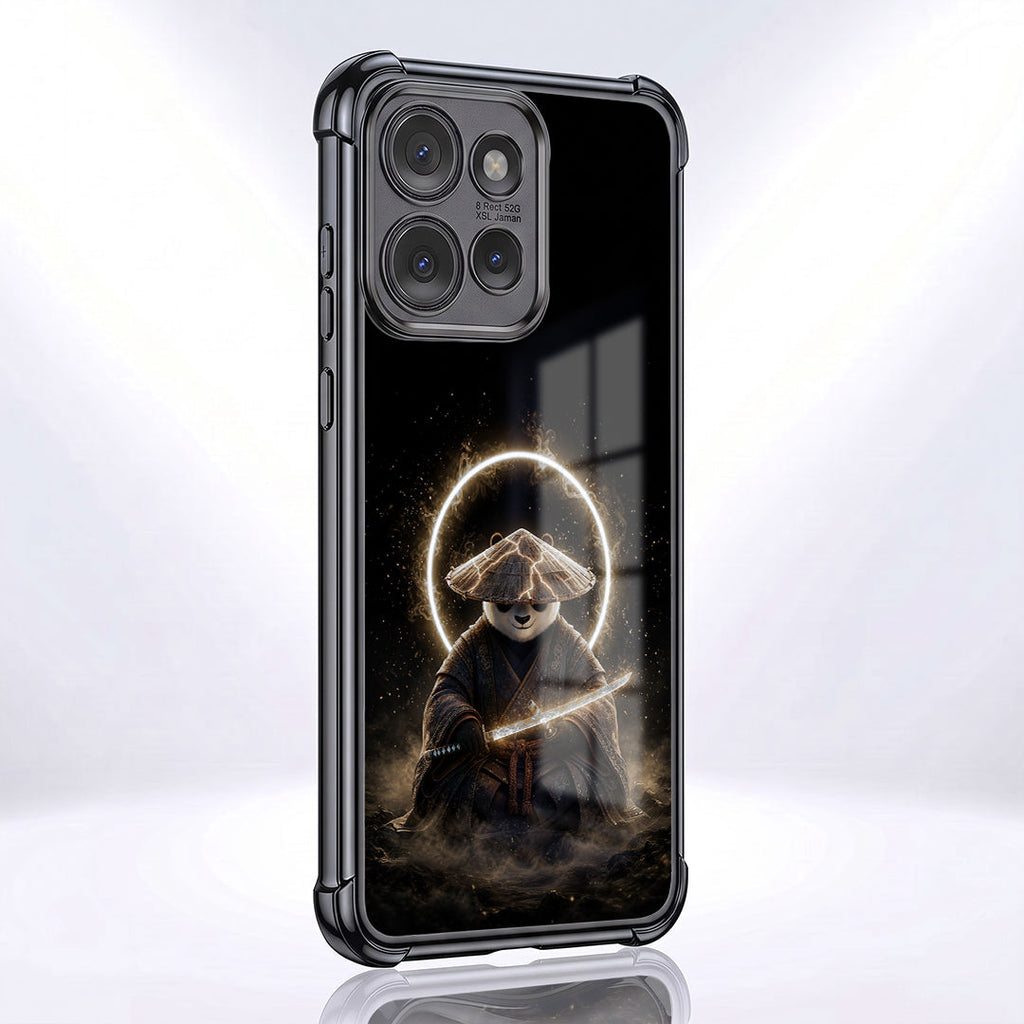 Motorola Edge 50 5G Warrior Panda Black Airbags Printed Back Case