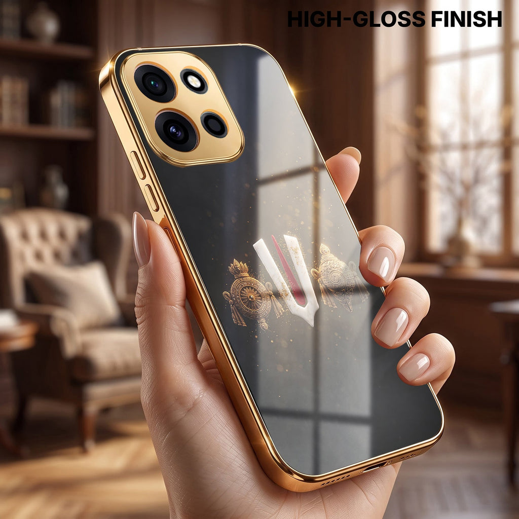 OnePlus Nord 6 5G Royal Heritage Edition Gold Electroplated Glass Phone Back Case