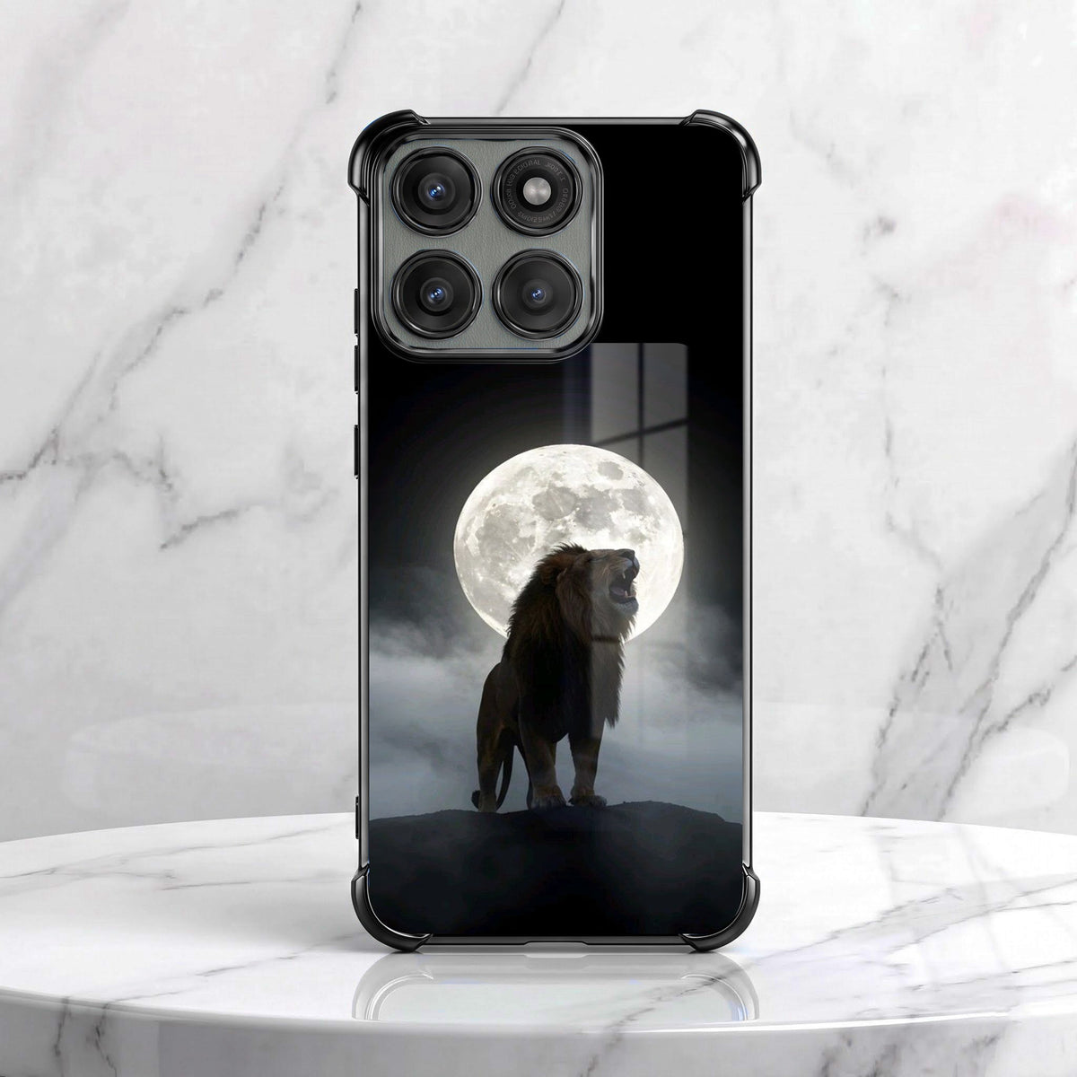 Motorola Edge 70 5G Lunar Wolf Black Airbags Printed Back Case