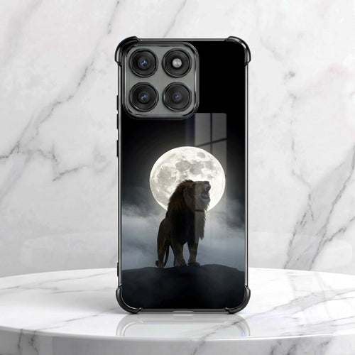 Motorola Edge 70 5G Lunar Wolf Black Airbags Printed Back Case