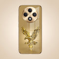 Oppo F27 Pro+ 5G Golden Eagle Gold Electroplated Glass Phone Back Case