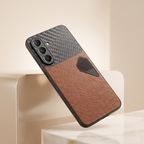 Samsung Galaxy A57 5G Carbon Fiber Heat Dissipation Leather Hybrid Phone Case
