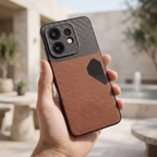 Oppo Reno 16 5G Carbon Fiber Heat Dissipation Leather Hybrid Phone Case
