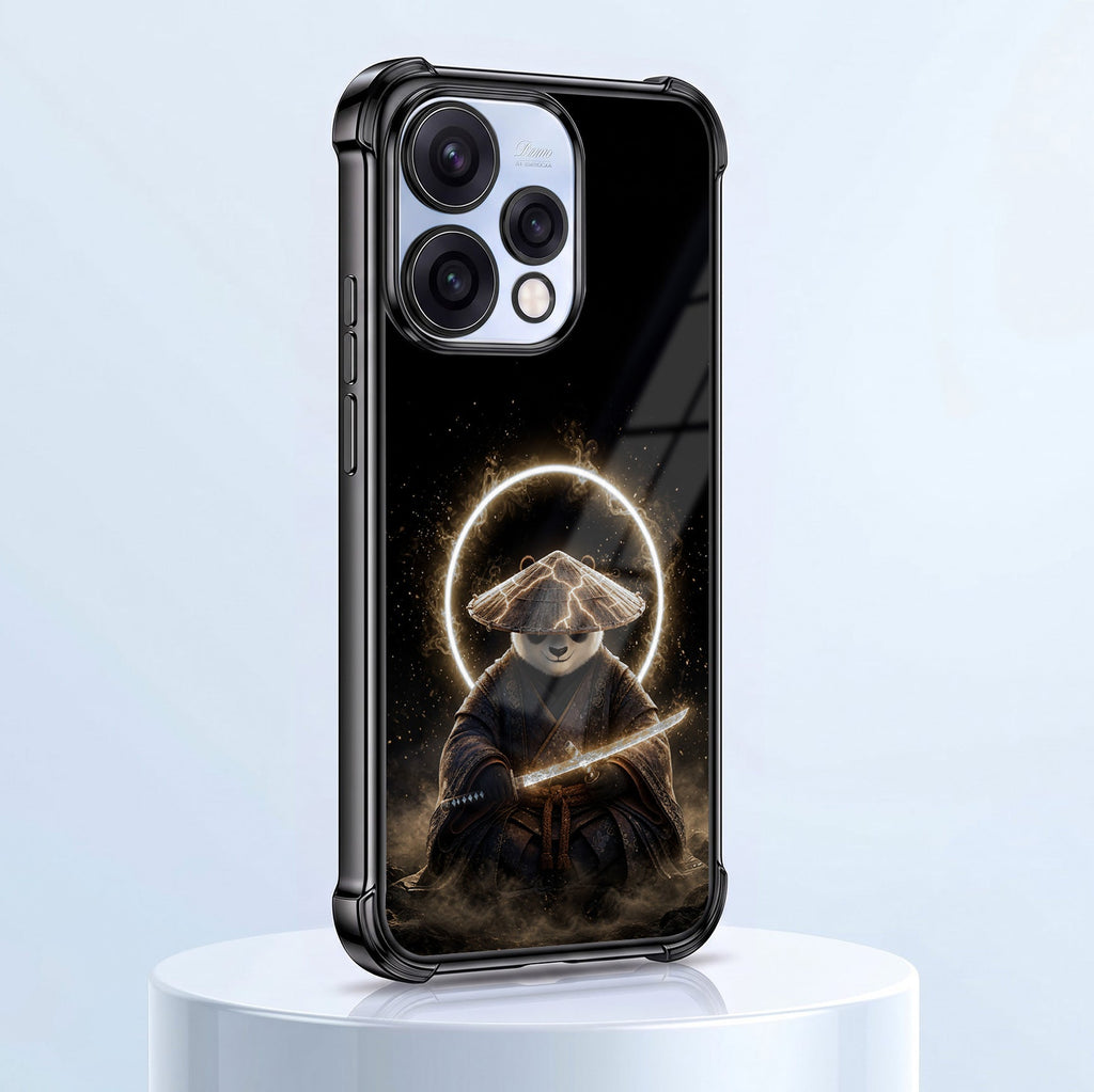 Oppo Reno 15 5G Warrior Panda Black Airbags Printed Back Case