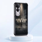 Vivo Y400 Pro 5G Running Horses Black Airbags Printed Back Case