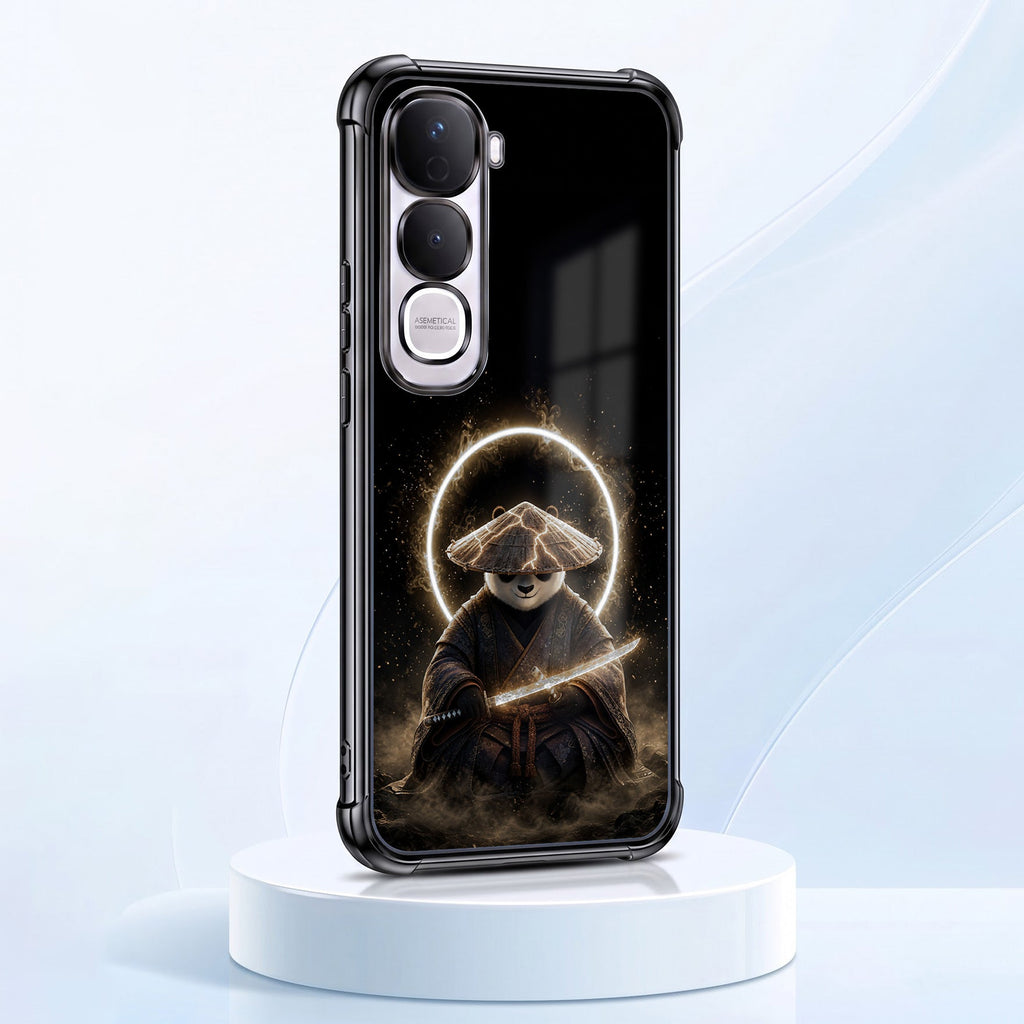 Oppo Reno 15 5G Warrior Panda Black Airbags Printed Back Case