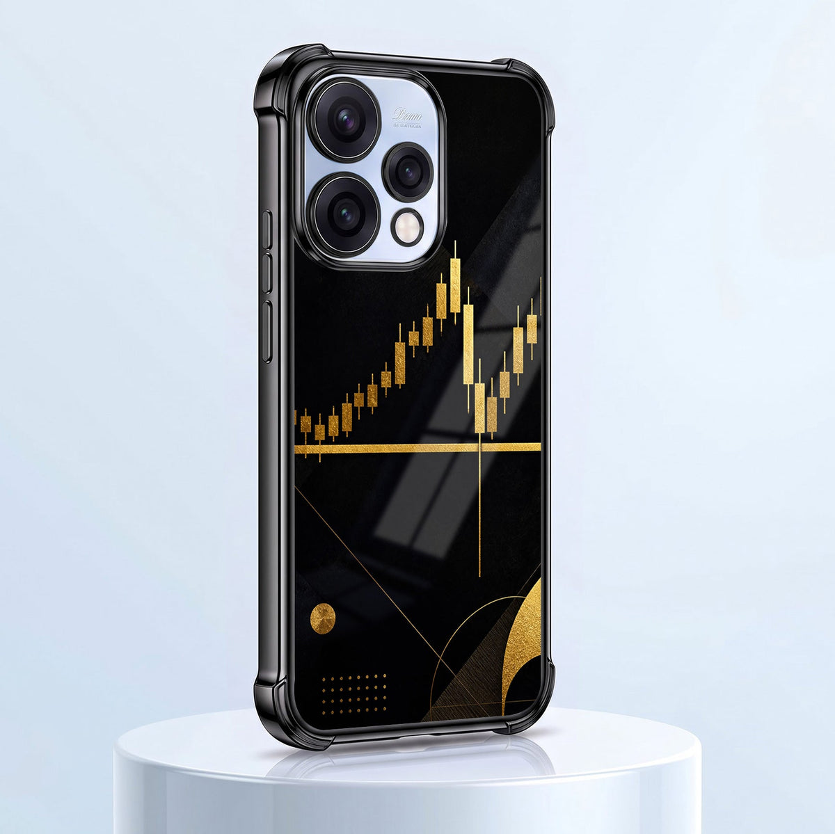 Oppo Reno 15 5G Trading Candles Black Airbags Printed Back Case