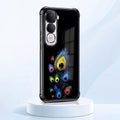 Vivo Y400 Pro 5G Multi-Feather Peacock Black Airbags Printed Back Case