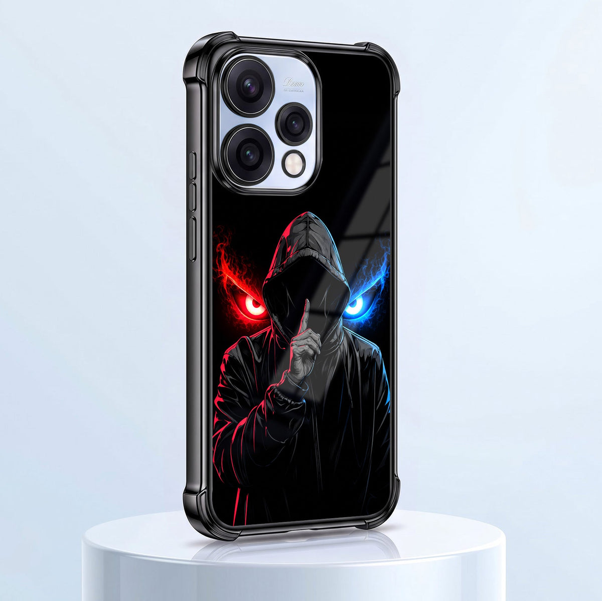Oppo Reno 15 5G Hooded Shadow Demon Black Airbags Printed Back Case