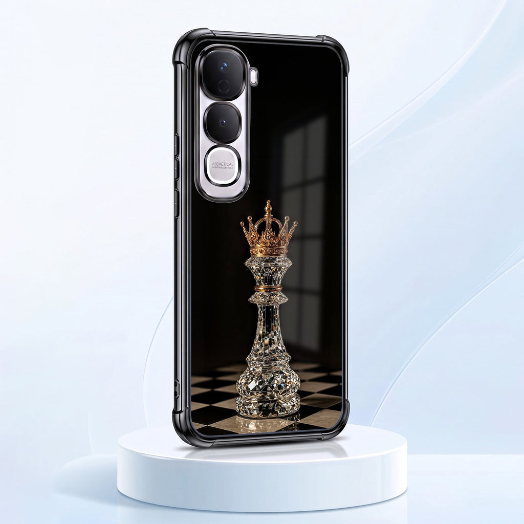 Vivo Y400 Pro 5G Chess King Black Airbags Printed Back Case