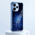 Oppo Reno 15 5G Premium Peacock Feather Blue Airbags Printed Back Case