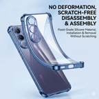 Vivo V70FE 5G Anti-Yellow Electroplating Transparent Airbags Case