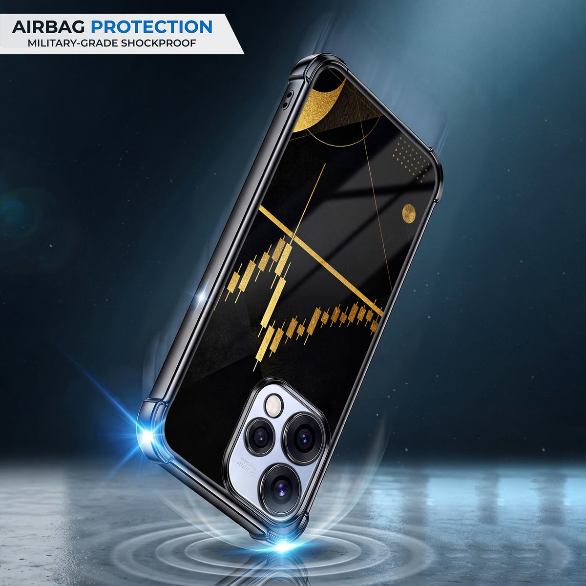 Oppo Reno 15 5G Trading Candles Black Airbags Printed Back Case