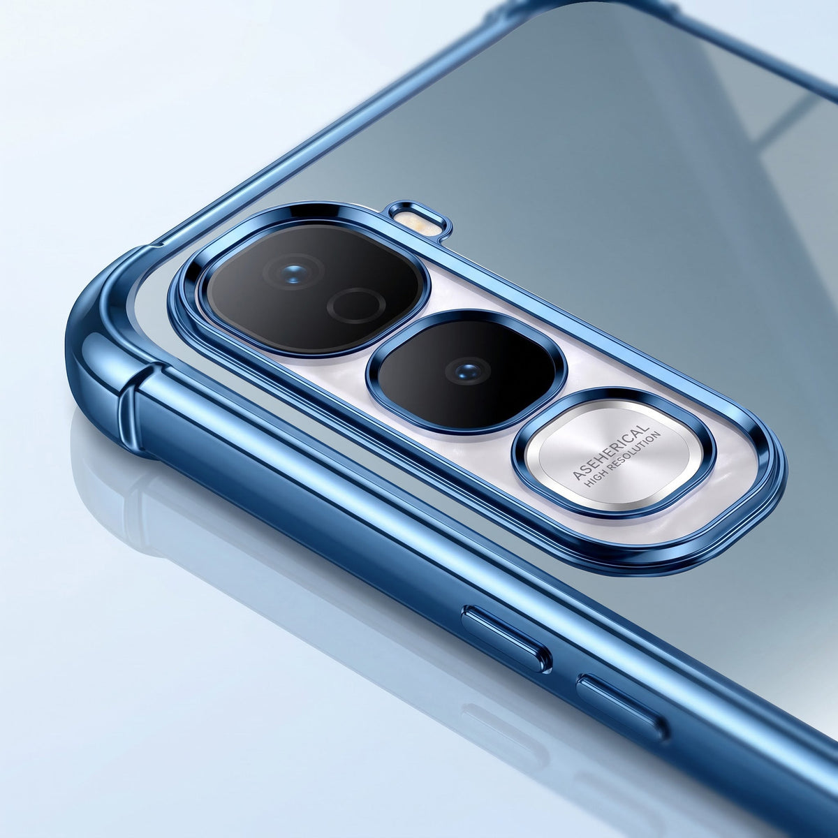Vivo Y400 Pro 5G Blue Apple Blue Airbags Printed Back Case