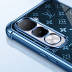 Vivo Y400 Pro 5G LV Monogram Blue Airbags Printed Back Case