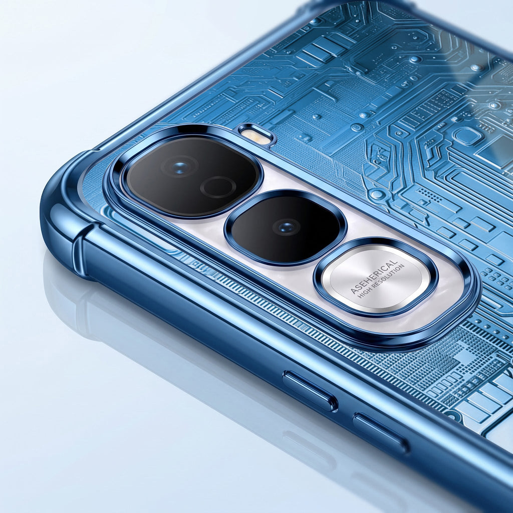 Vivo Y400 Pro 5G Bitcoin Blue Airbags Printed Back Case