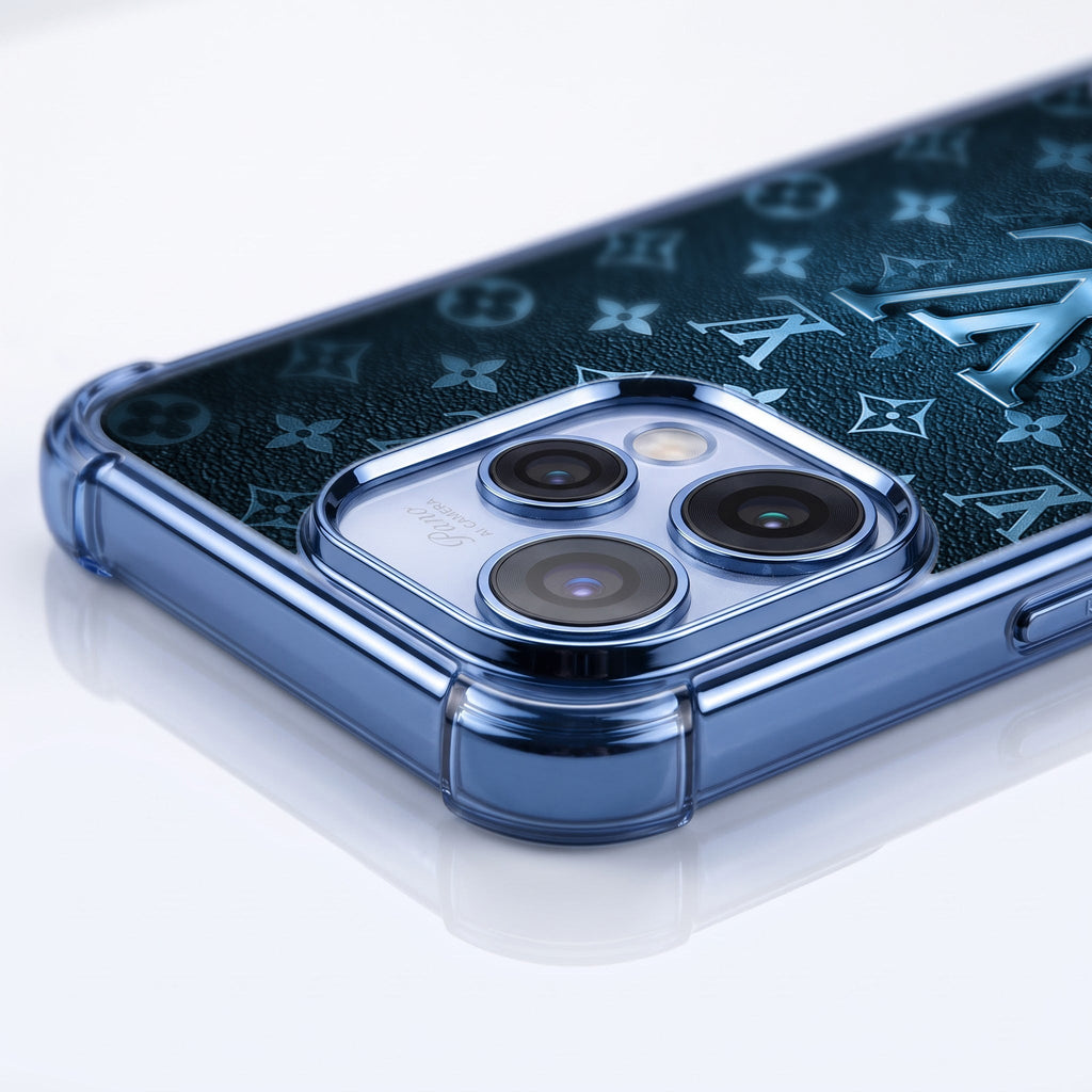 Oppo Reno 15 5G LV Monogram Blue Airbags Printed Back Case
