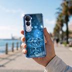 Vivo Y400 Pro 5G Blue Diamond Airbags Printed Back Case