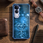 Vivo Y400 Pro 5G Blue Diamond Airbags Printed Back Case
