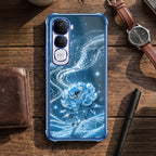 Vivo Y400 Pro 5G Blue Rose Airbags Printed Back Case