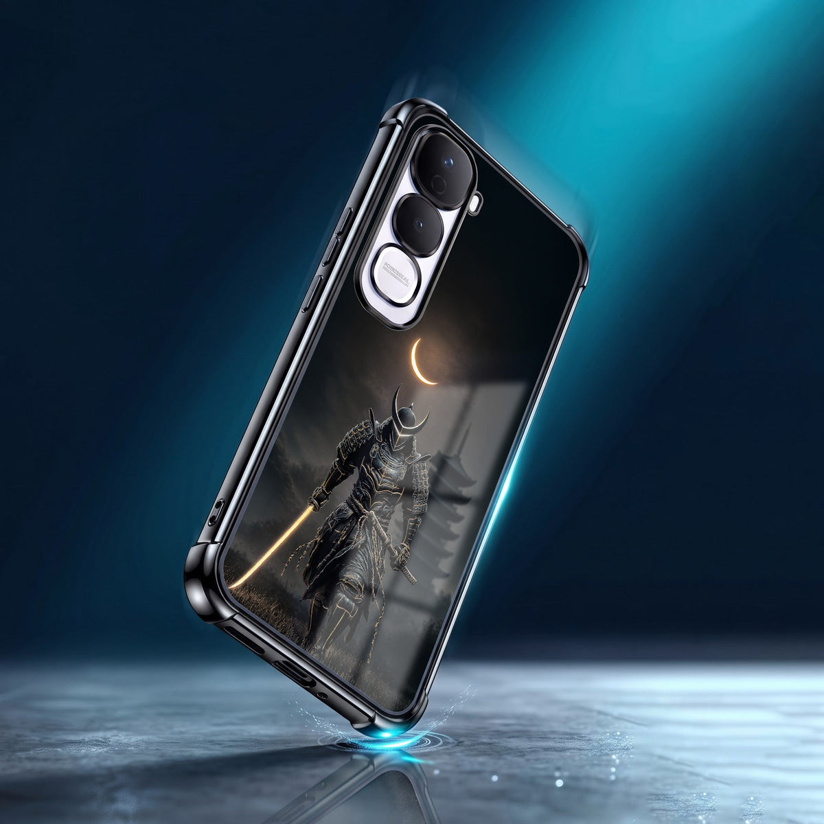 Vivo Y400 Pro 5G Samurai Warrior Black Airbags Printed Back Case