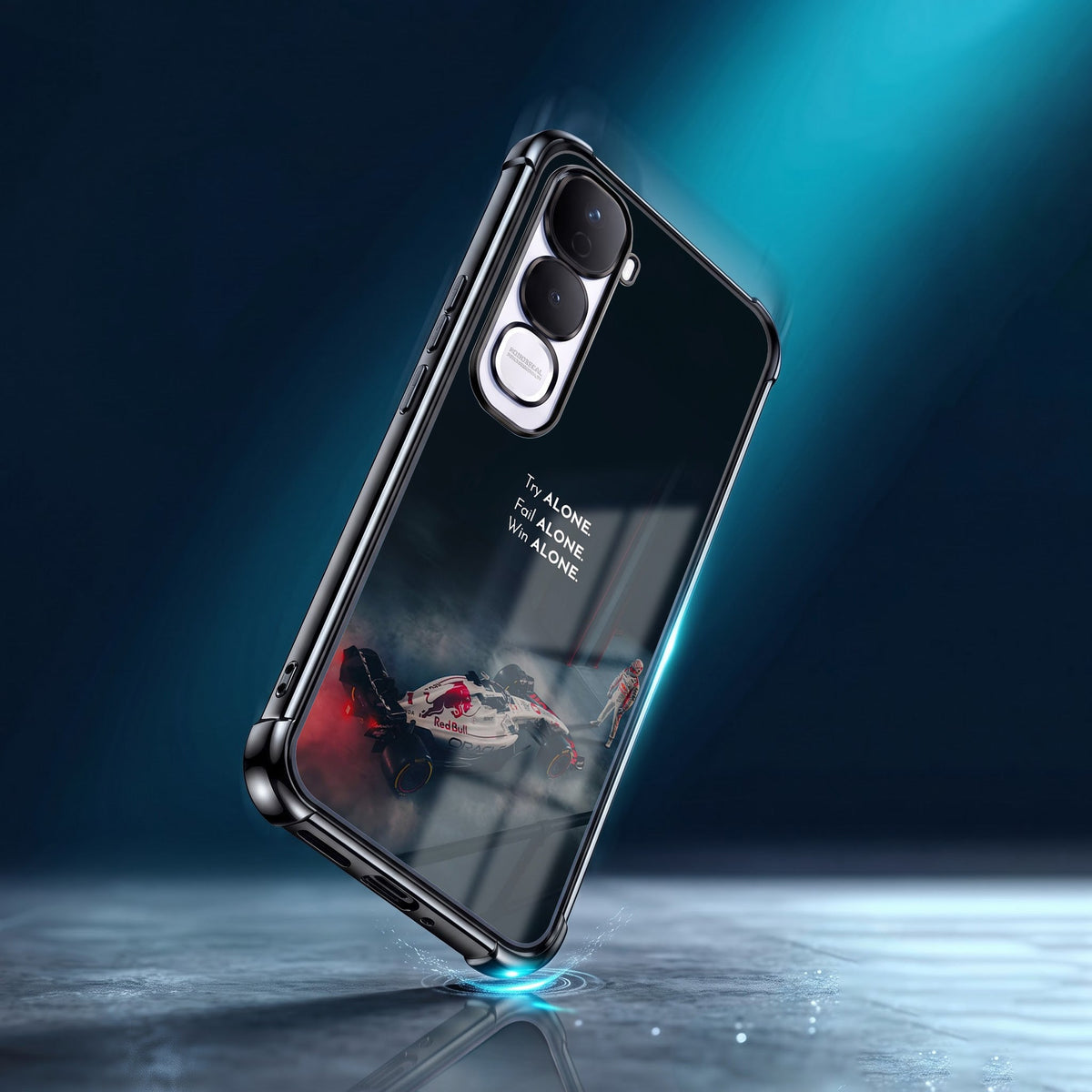 Vivo Y400 Pro 5G F1 Alone Black Airbags Printed Back Case
