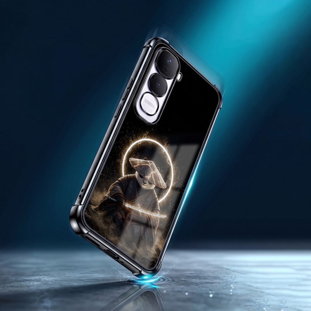 Oppo Reno 15 5G Warrior Panda Black Airbags Printed Back Case