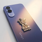 Vivo V70 FE 5G Compatible Satyamev Jayate 3D Metal Emblem Sticker