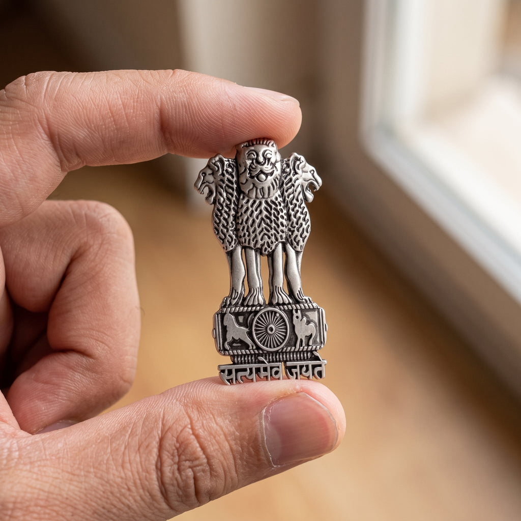 CMF Phone 1 5G Compatible Satyamev Jayate 3D Metal Emblem Sticker